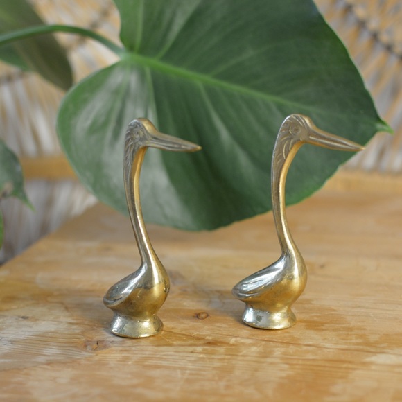 Pair of Brass Birds - Picture 2 of 2